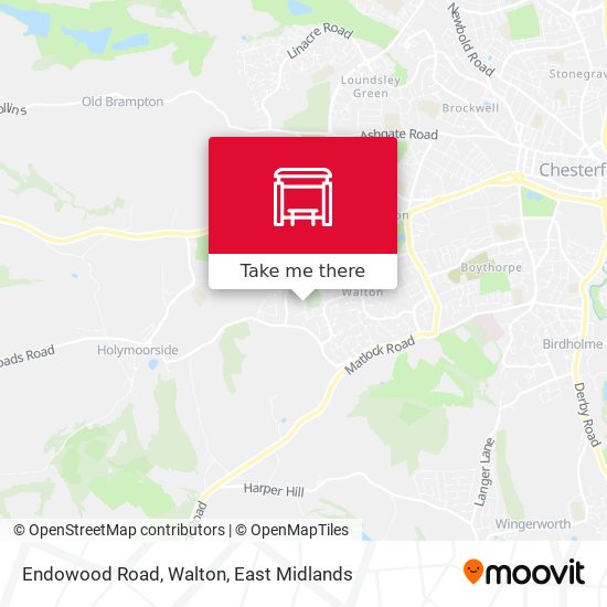Endowood Road, Walton map