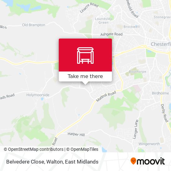 Belvedere Close, Walton map