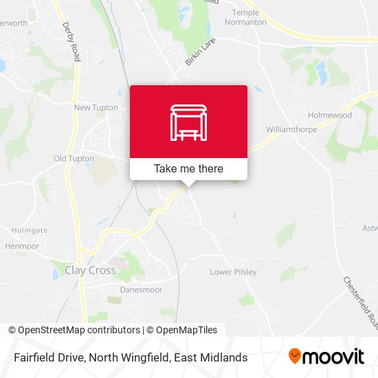 Fairfield Drive, North Wingfield map