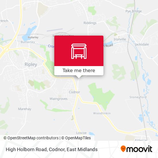 High Holborn Road, Codnor map