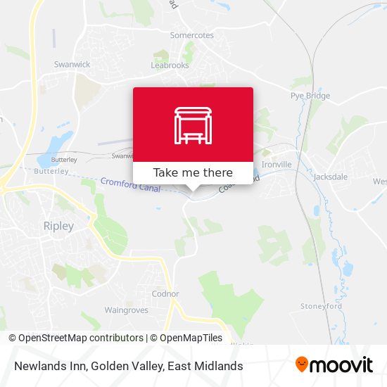 Newlands Inn, Golden Valley map