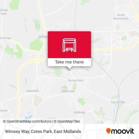 Wimsey Way, Cotes Park map