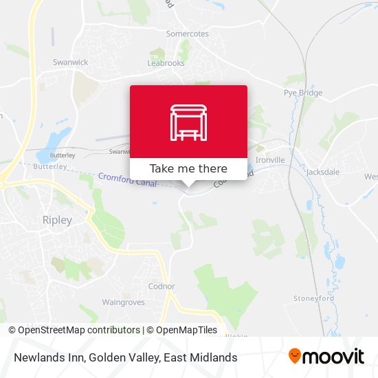 Newlands Inn, Golden Valley map