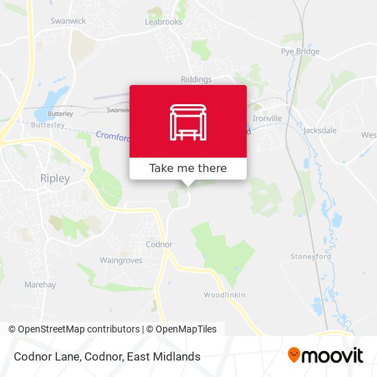 Codnor Lane, Codnor map
