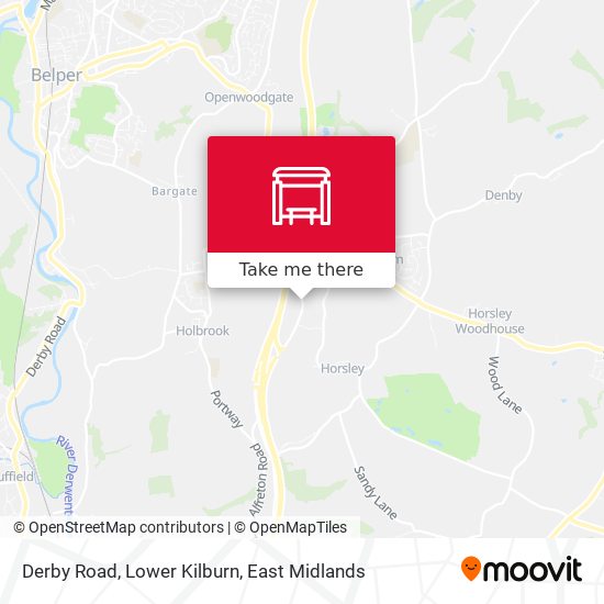 Derby Road, Lower Kilburn map