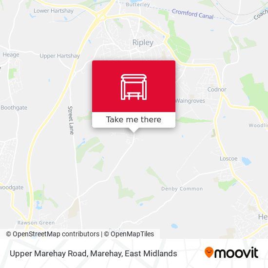 Upper Marehay Road, Marehay map