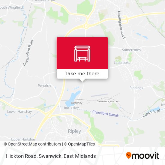 Hickton Road, Swanwick map