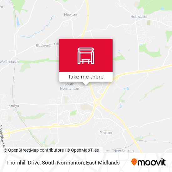 Thornhill Drive, South Normanton map