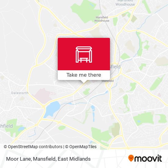 Moor Lane, Mansfield map
