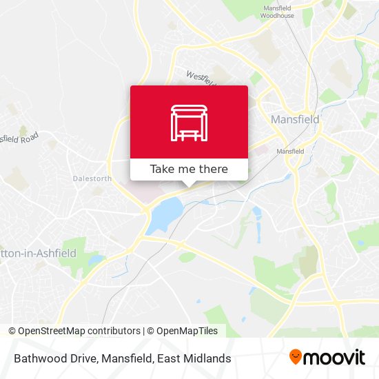 Bathwood Drive, Mansfield map