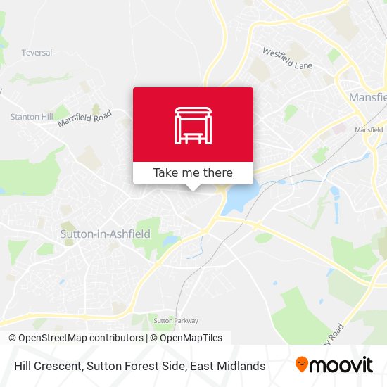 Hill Crescent, Sutton Forest Side map