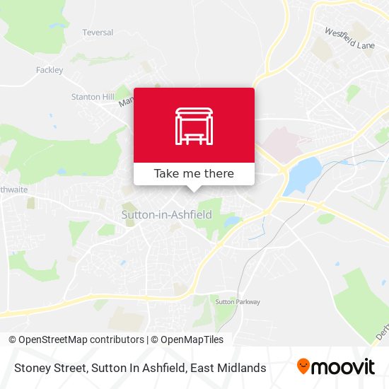 Stoney Street, Sutton In Ashfield map