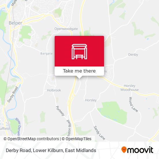 Derby Road, Lower Kilburn map