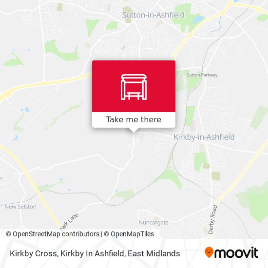 Kirkby Cross, Kirkby In Ashfield map
