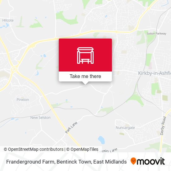 Franderground Farm, Bentinck Town map