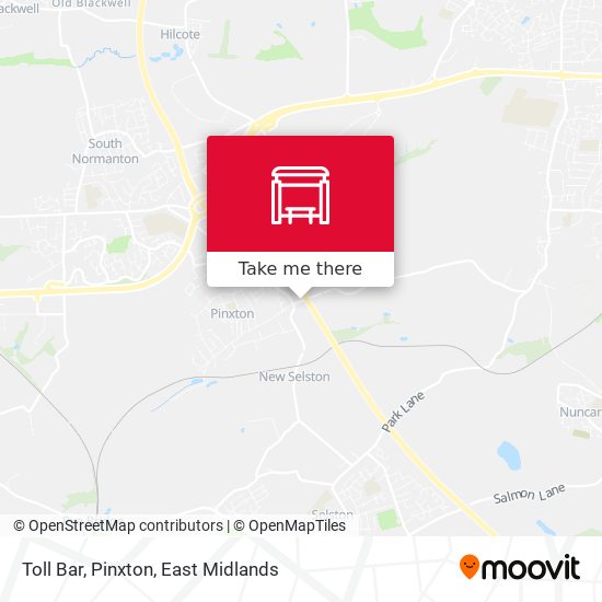 Toll Bar, Pinxton map