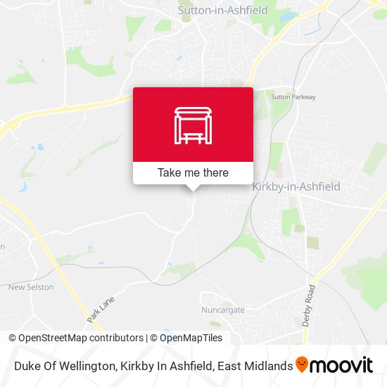 Duke Of Wellington, Kirkby In Ashfield map