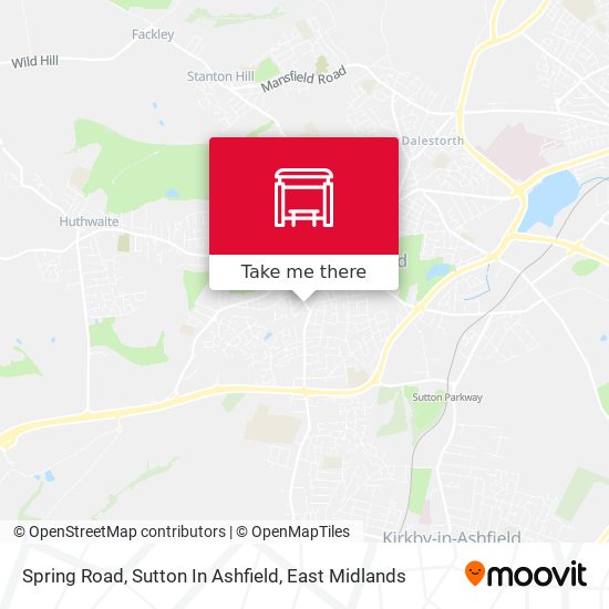 Spring Road, Sutton In Ashfield map