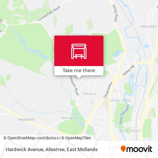 Hardwick Avenue, Allestree map