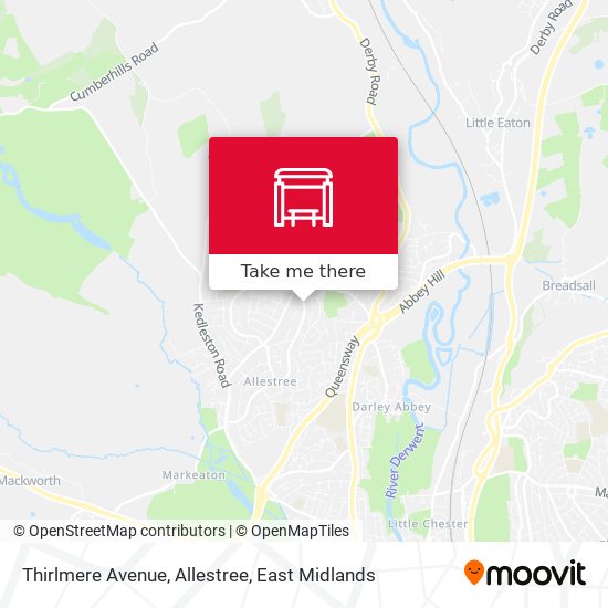 Thirlmere Avenue, Allestree map