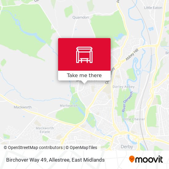 Birchover Way 49, Allestree map