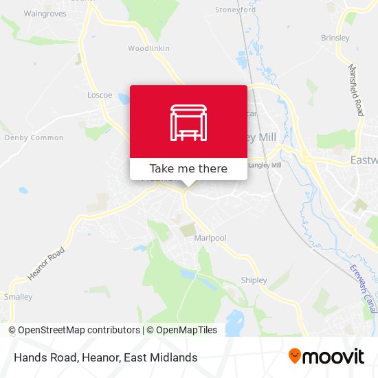 Hands Road, Heanor map