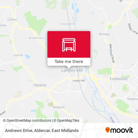 Andrews Drive, Aldercar map