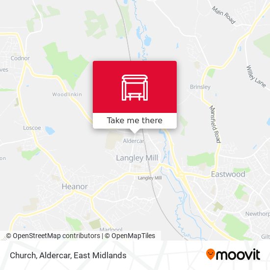 Church, Aldercar map