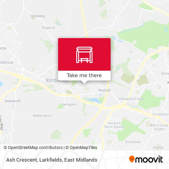 Ash Crescent, Larkfields map