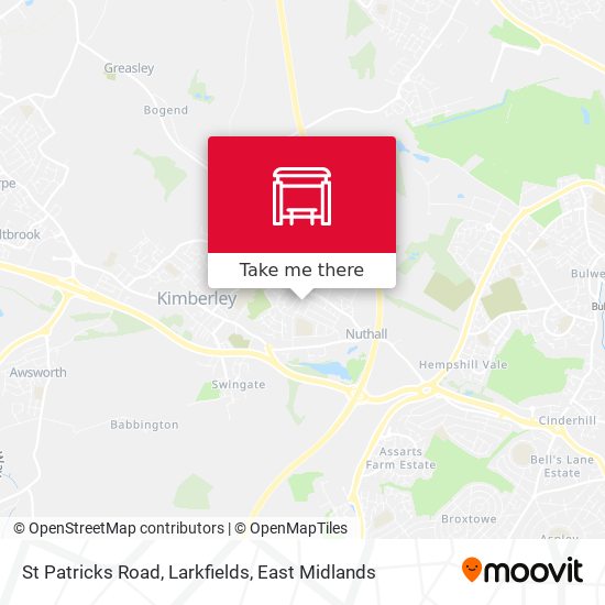 St Patricks Road, Larkfields map
