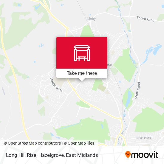 Long Hill Rise, Hazelgrove map