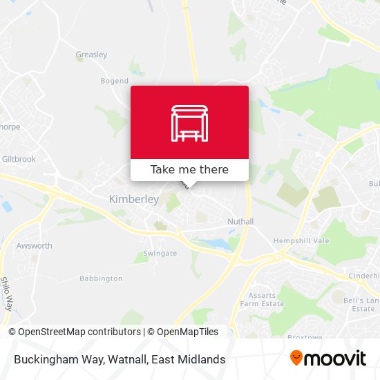 Buckingham Way, Watnall map