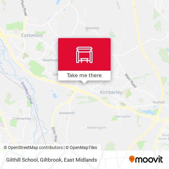 Gilthill School, Giltbrook map