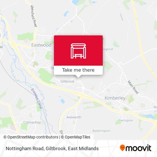 Nottingham Road, Giltbrook map