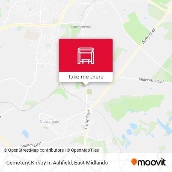 Cemetery, Kirkby In Ashfield map