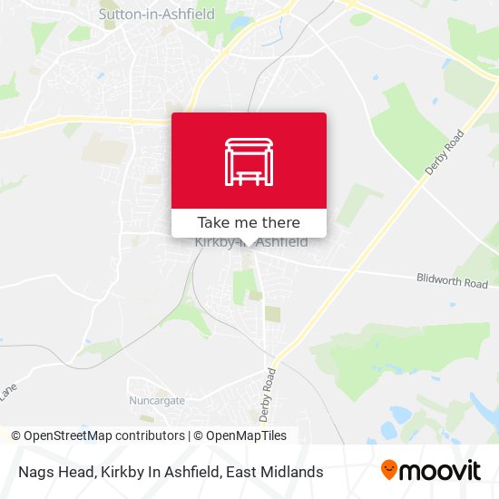 Nags Head, Kirkby In Ashfield map