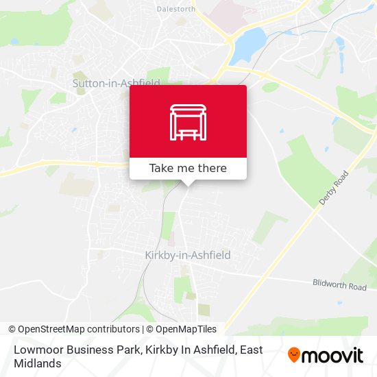 Lowmoor Business Park, Kirkby In Ashfield map