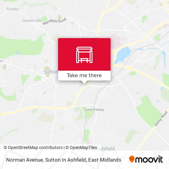 Norman Avenue, Sutton In Ashfield map