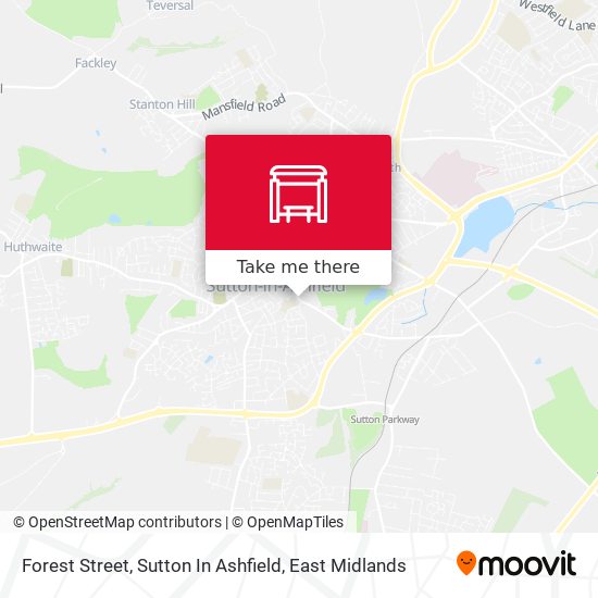 Forest Street, Sutton In Ashfield map