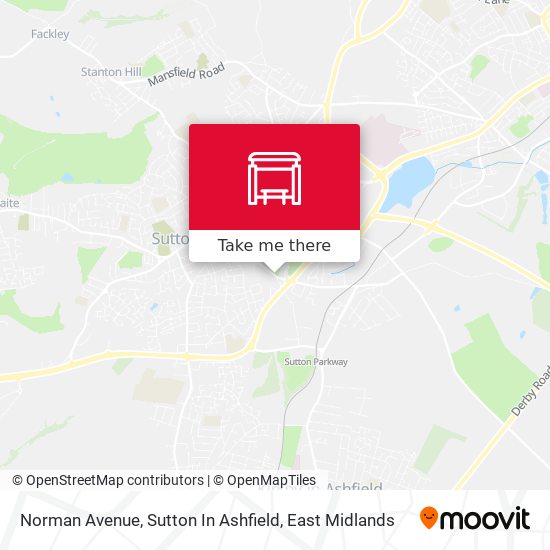 Norman Avenue, Sutton In Ashfield map