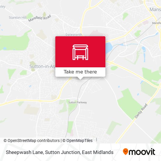 Sheepwash Lane, Sutton Junction map