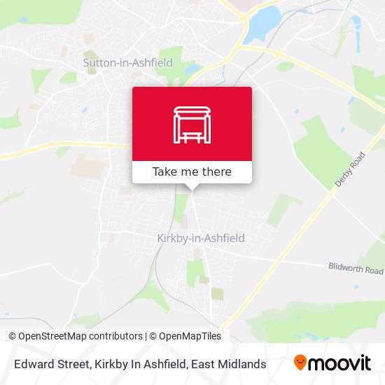 Edward Street, Kirkby In Ashfield map