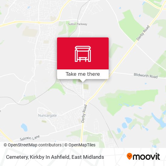 Cemetery, Kirkby In Ashfield map