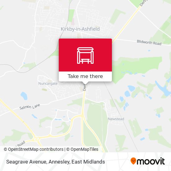 Seagrave Avenue, Annesley map