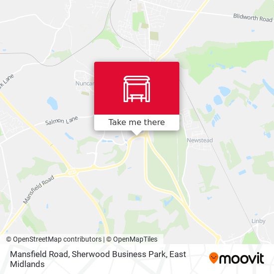 Mansfield Road, Sherwood Business Park map