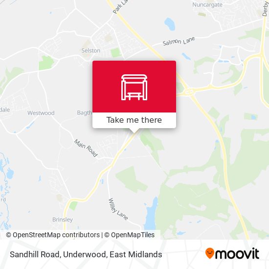 Sandhill Road, Underwood map