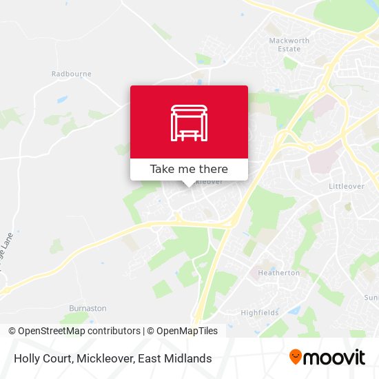 Holly Court, Mickleover map