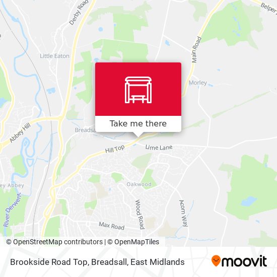 Brookside Road Top, Breadsall map