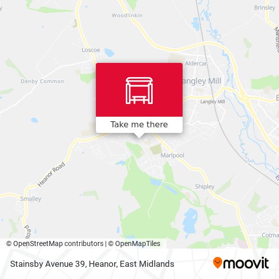 Stainsby Avenue 39, Heanor map
