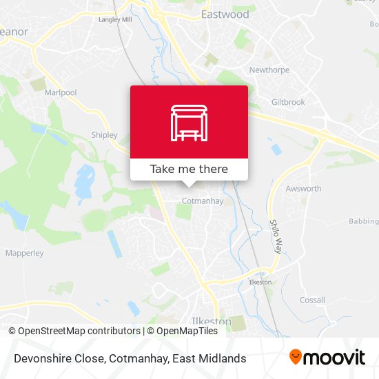 Devonshire Close, Cotmanhay map